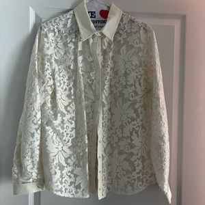Anne Fontaine blouse in ivory